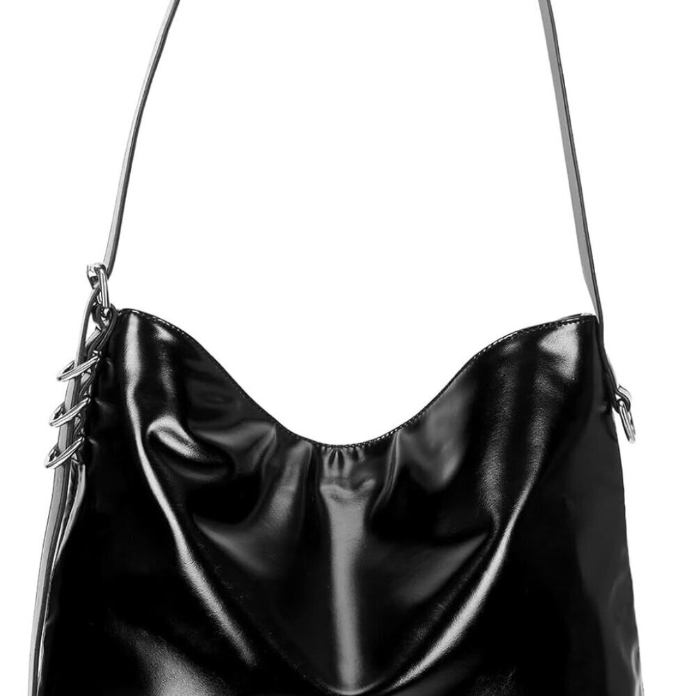 Women Hobo Tote Bag PU Leather Crossbody Large Handbag Shoulder Purse